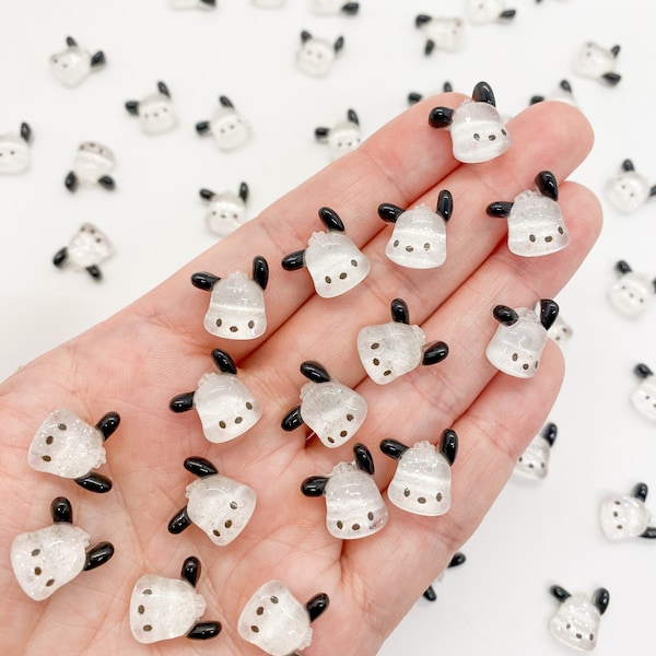 Pocha Head Resin Charms, Nail Art, Nail Decoration, DIY, Jewelry Making Supplies