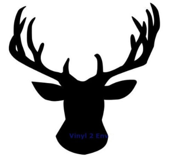 Download Deer Head Silhouette SVG File | Etsy