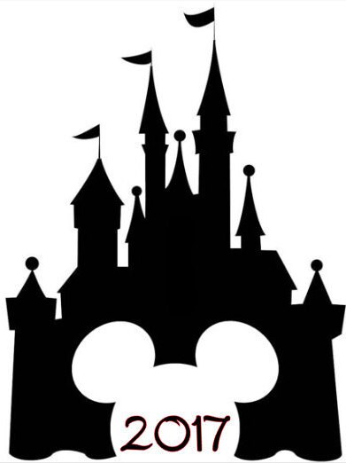 Download SVG file of Disney Castle with Mickey Cutout and Year | Etsy