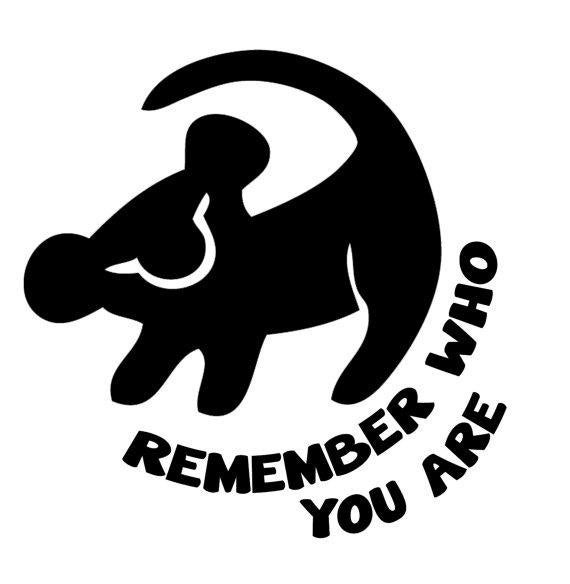 Download SVG File of Simba Remember Who You Are - Disney The Lion ...
