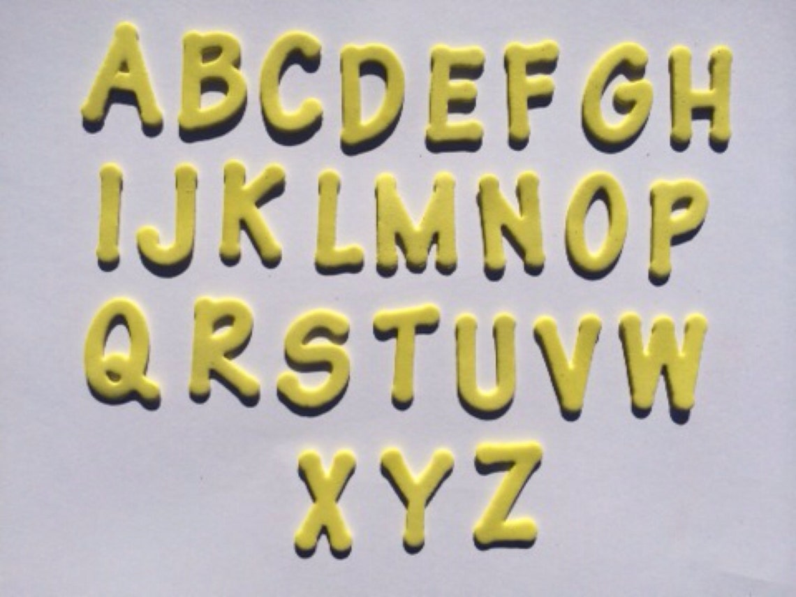 10 Foam Uppercase / Lowercase Letters Option for Adhesive Etsy