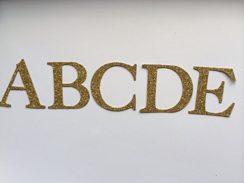 Large Die Cut Glitter Cardboard Letter or Number Large 4 Etsy UK