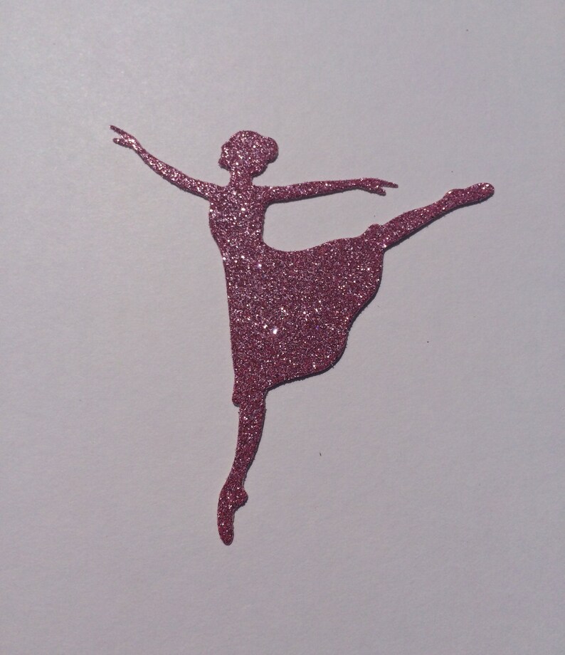 1 Die Cut Ballerina Glitter Cardboard Your Colour | Etsy Canada