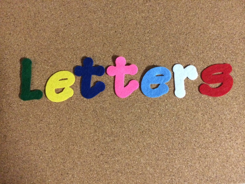 Die Cut Felt Letter With Iron on Adhesive Many Colours Etsy Australia