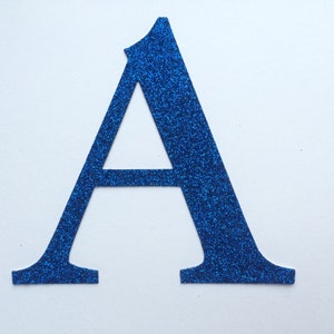 Die Cut brillo cartón letra o número - medio: 2 pulgadas / 5cm - opción de pegamento / carta de etiqueta!