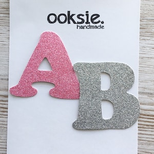 Gold Glitter Letter & Number Stickers Set, Scrapbooking Craft