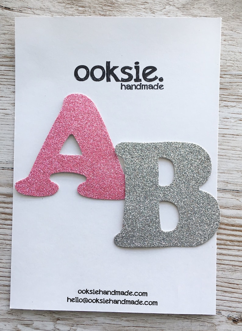 Glitter Cardboard Letter 3 Inches / 7.5cm Tall Etsy Australia
