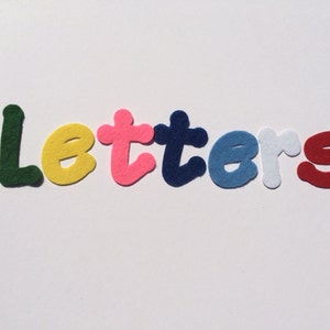 2'' Felt Letters Choose Your Letters These Are Used 