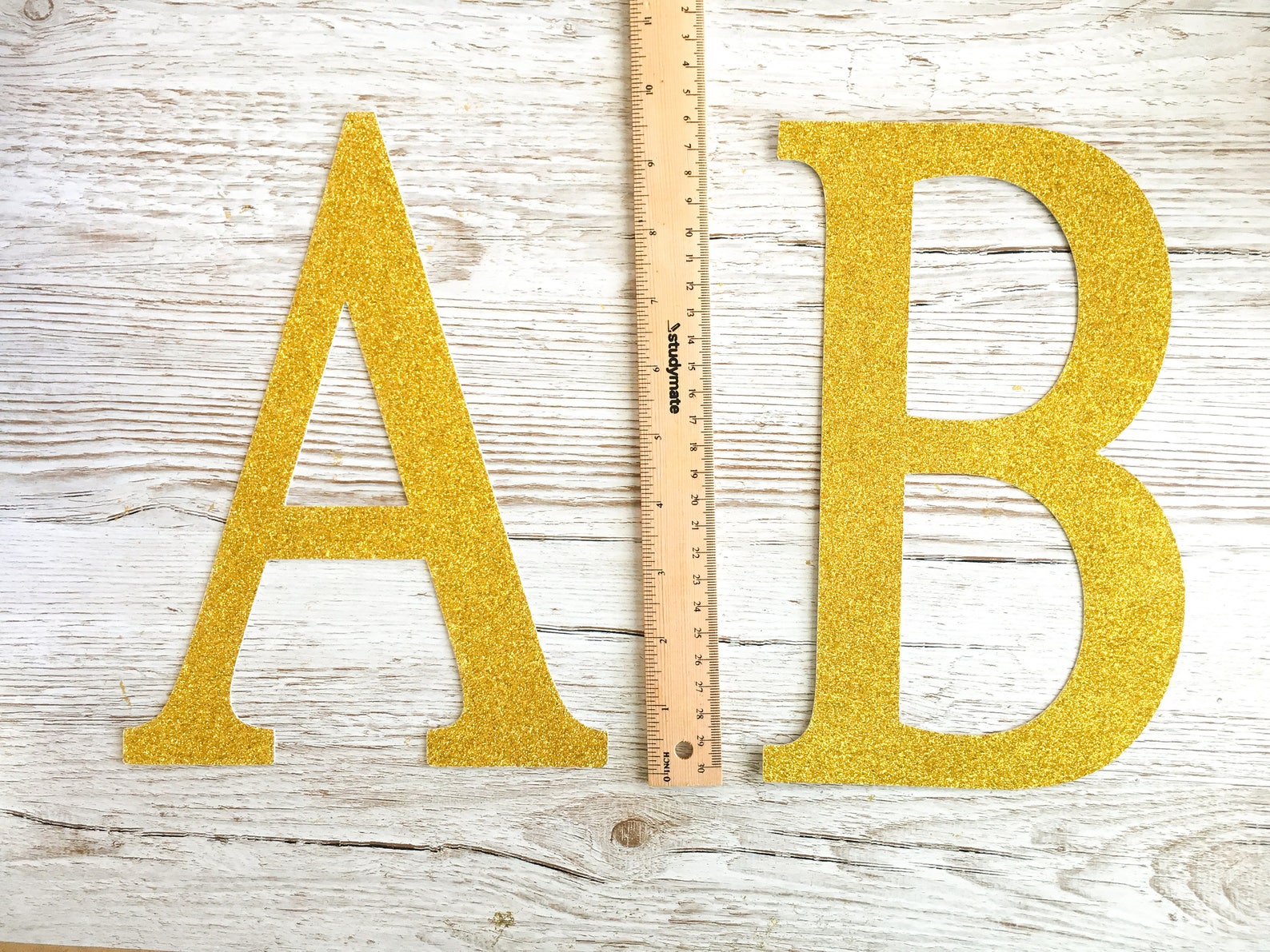 Extra Large Die Cut Glitter Cardboard Letter or Number Large Etsy