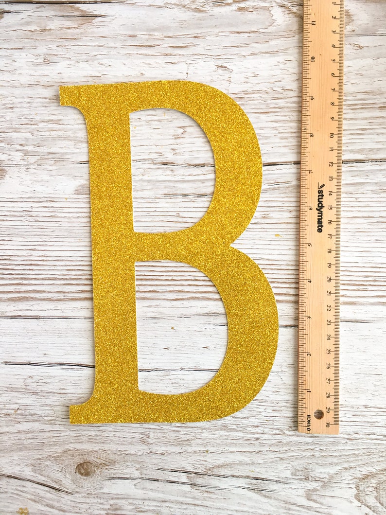 Extra Large Die Cut Glitter Cardboard Letter or Number Large Etsy