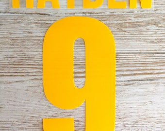 Iron on Letters - 2" tall - Heat Transfer Vinyl - Choose your personalised letters