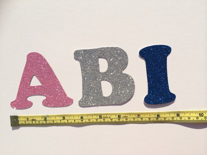 Glitter Cardboard Letter 3 Inches / 7.5cm Tall Etsy Australia