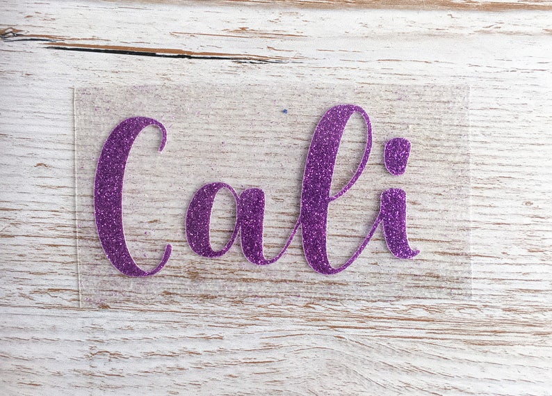 Customised DIY Iron on Vinyl Transfer Choose Your Font and Etsy