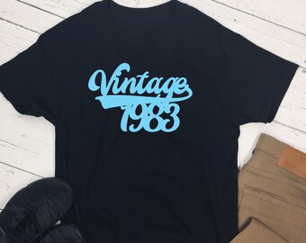 Vintage Geburtstag DIY Eisen Auf Vinyl Transfer - Anpassbar - Wählen Sie Ihr Jahr, Schriftart und Farbe!