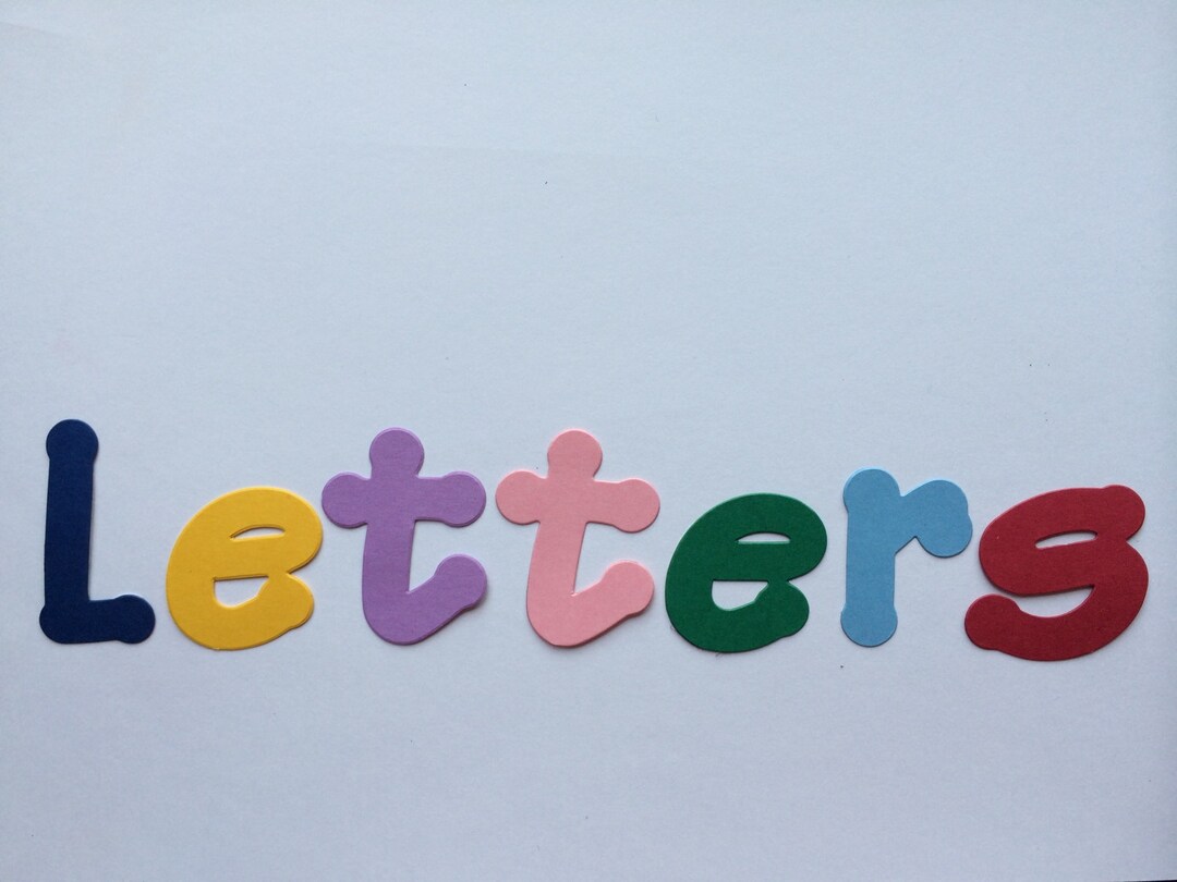 10 Cardboard / Cardstock Uppercase / Lowercase Letters 2 Etsy