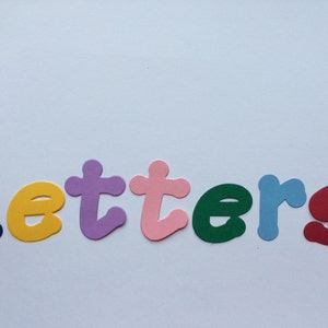 10 Cardboard / Cardstock Uppercase / Lowercase Letters - 2 inches / 5cm tall