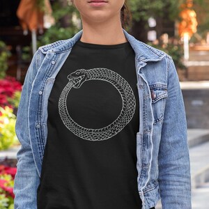 Ouroboros light version Unisex Jersey Short Sleeve Tee image 1