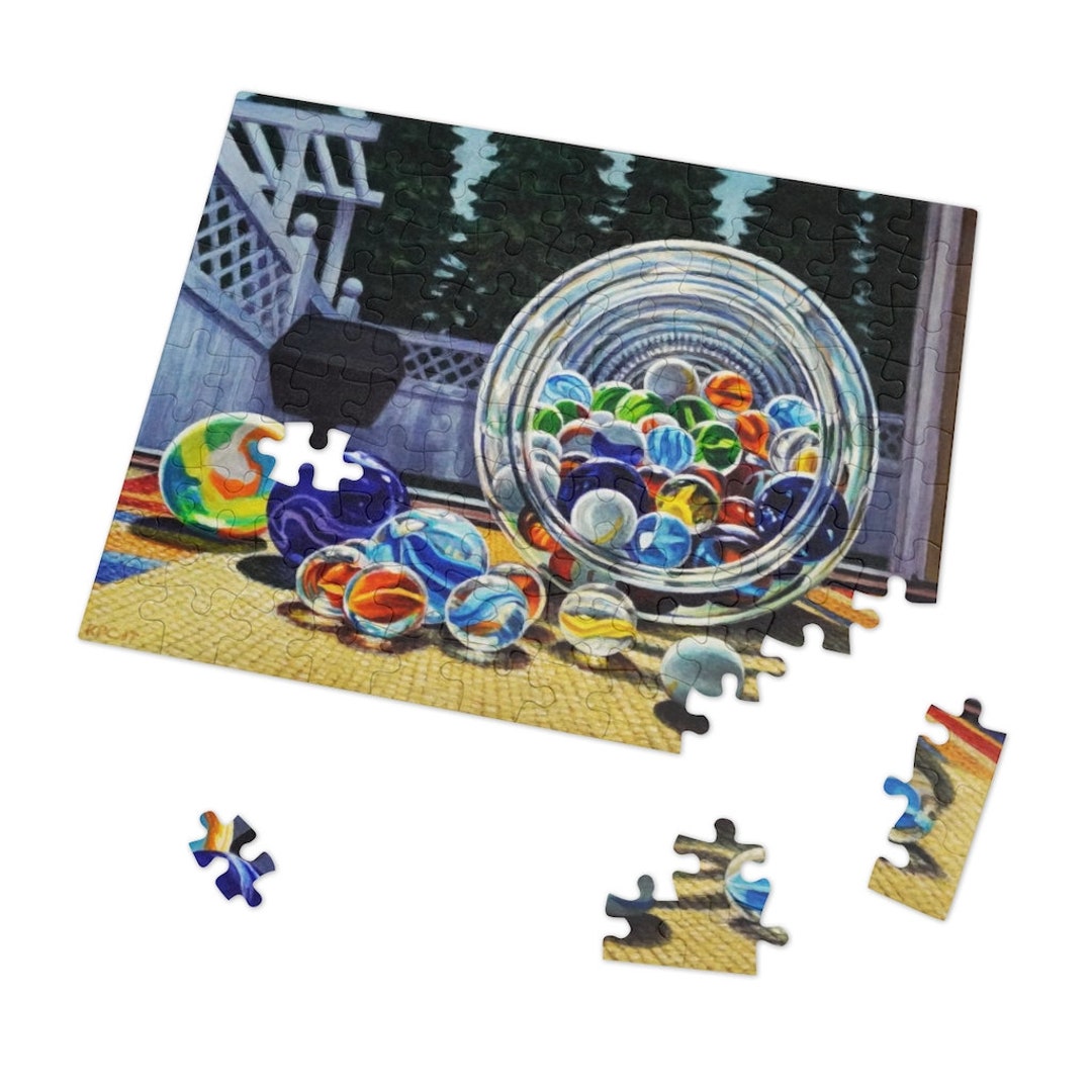 Glass Marbles, Jigsaw Puzzle 30, 110, 252, 500,1000piece Etsy