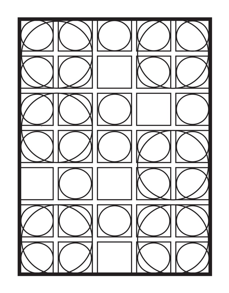 Optical, Individual Coloring Page. Digital Download image 1