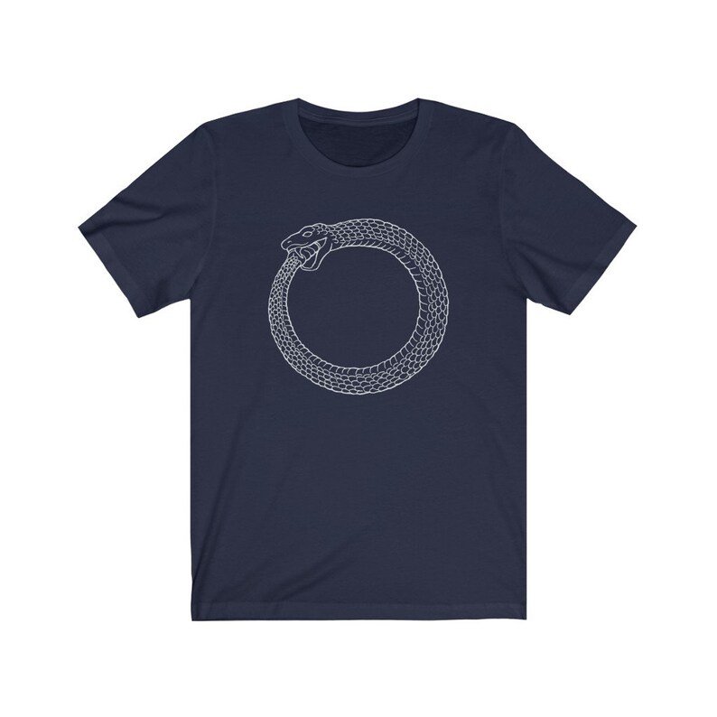 Ouroboros light version Unisex Jersey Short Sleeve Tee afbeelding 4