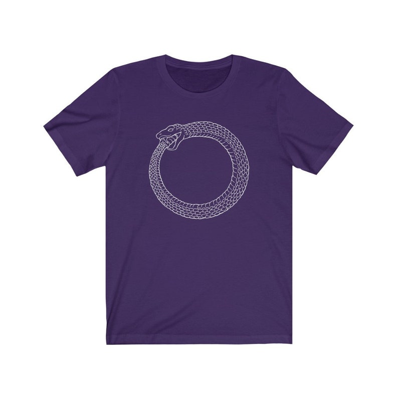 Ouroboros light version Unisex Jersey Short Sleeve Tee afbeelding 5