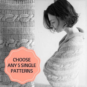 Choose Any 5 Knitting Patterns