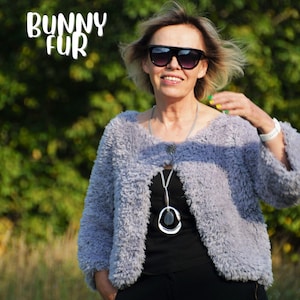 Womens Fur Cardigan Knitting Pattern Pdf Super Chunky