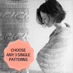 Choose Any 3 Knitting Patterns