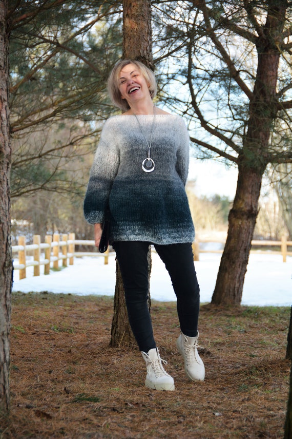 Ombre Sweater Knitting Pattern Pullover Knitting Pattern - Etsy