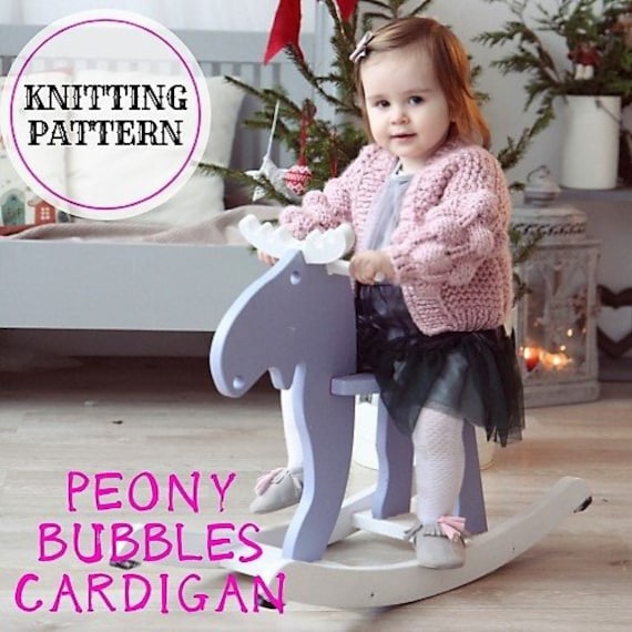 Baby and Child Bubbles Sleeve Cardigan Knitting Pattern 8 Sizes Chunky Cardigan for Baby Bulky Cardigan Chunky Bomber Baby Knit Cardigan Etsy Canada