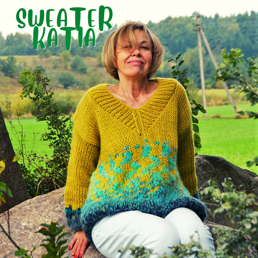 Sweater Knitting Pattern, Pullover Knitting Pattern, Bulky Knitting ...