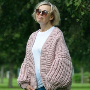 Must Have Cardigan Knitting Pattern Oversized Chunky - Etsy