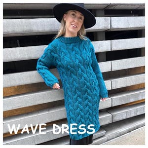 chunky knitted jumper dress Cut Out Keyhole Long Sleeve Sweater Collar, Tessa Chunky Knit Mini Dress in Mocha, Size L, For Lounge