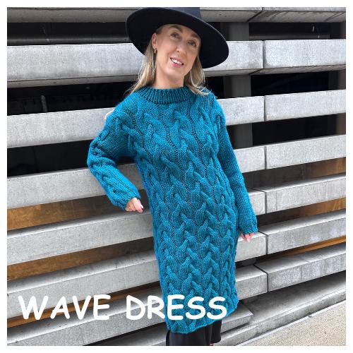 cable knit dress pattern Chunky Pattern, Superbulky Yarn (PDF Pattern) SN:AVD32359