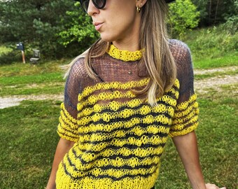 Knitted Shirt LUNA, Summer Knitwear