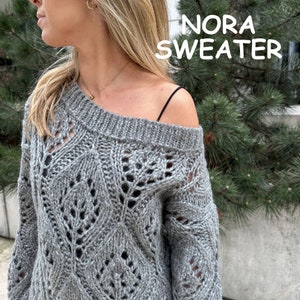 Lace Strickmuster, Strickmuster Pullover PDF, Sommer Offener Arbeits Pullover, Durchsichtig Strickpullover, einfaches Alpaka Top