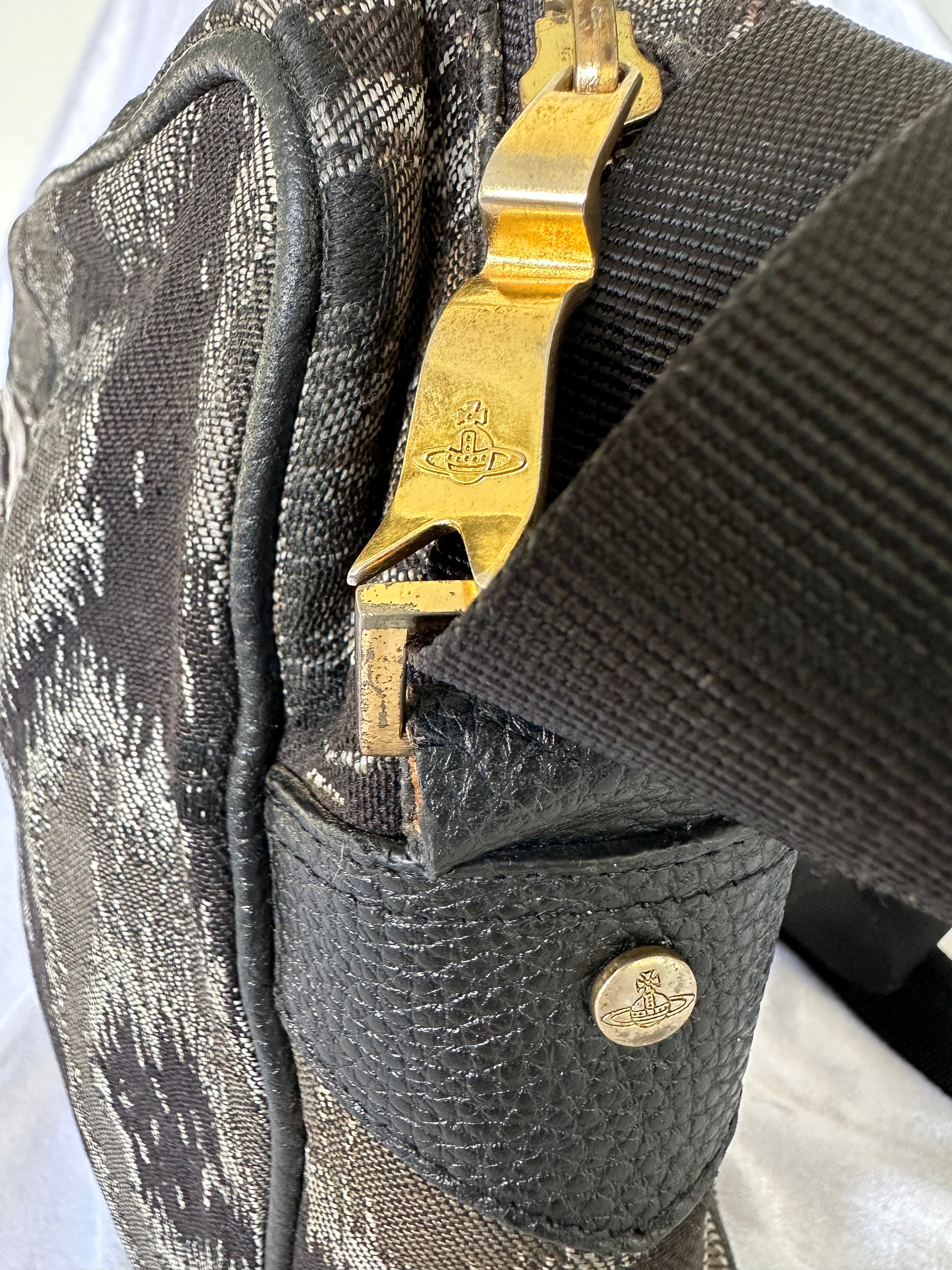 Vivienne Westwood Vintage Leopard Pattern , Shoulder Bag
