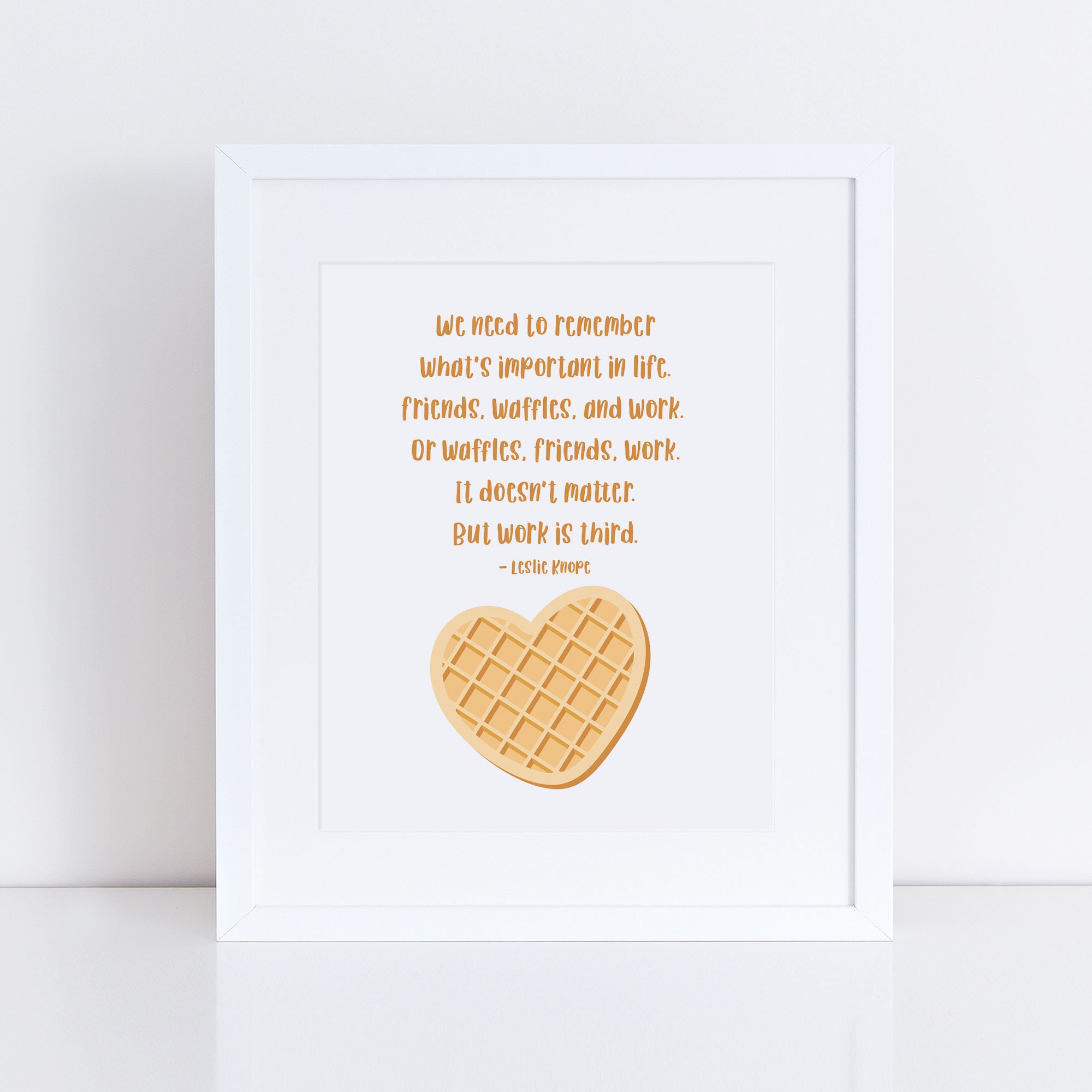 Leslie Knope Waffles Friends Work Funny Parks and Rec 8x10 - Etsy Leslie Knope Waffles Friends Work Funny Parks and Rec 8x10 - Etsy