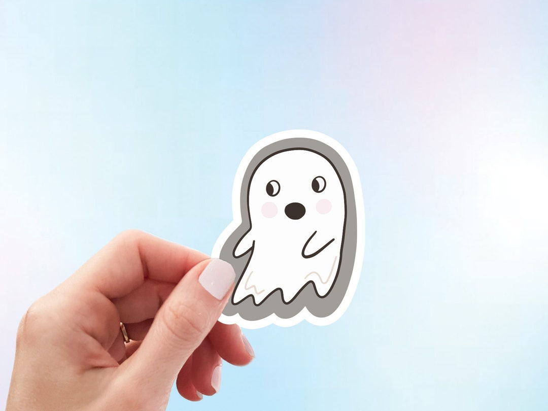 Cute Vintage Ghost Sticker | Cute Fall Halloween Spooky Ghost ...