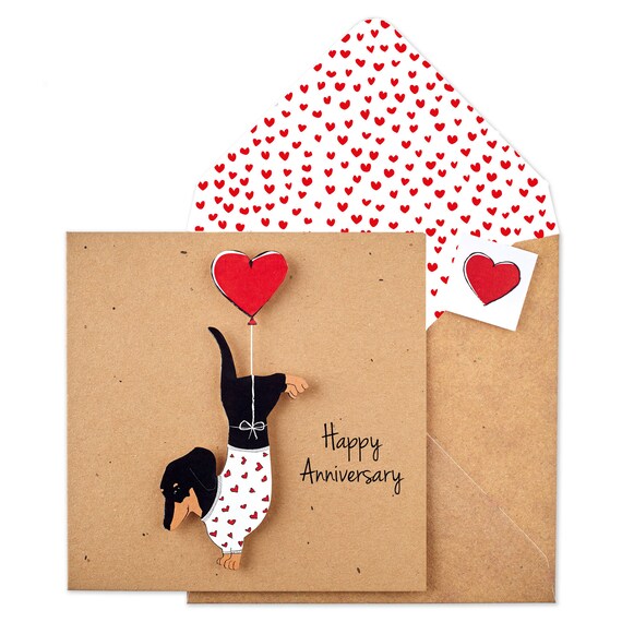 Personnalises Boutons De Manchette Teckel Chien Saucisse Anniversaire Toute Occasion Carte Illus Inserer