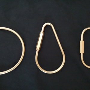 Messing Schlüsselanhänger Custom,Schlüssel Haken,Custom Schlüsselanhänger,Messing Schlüsselanhänger Ring-Haken,Leathercraft Hardwares,Sicherheits Haken,Messing Oval Schraubverschluss Karabiner,AS2