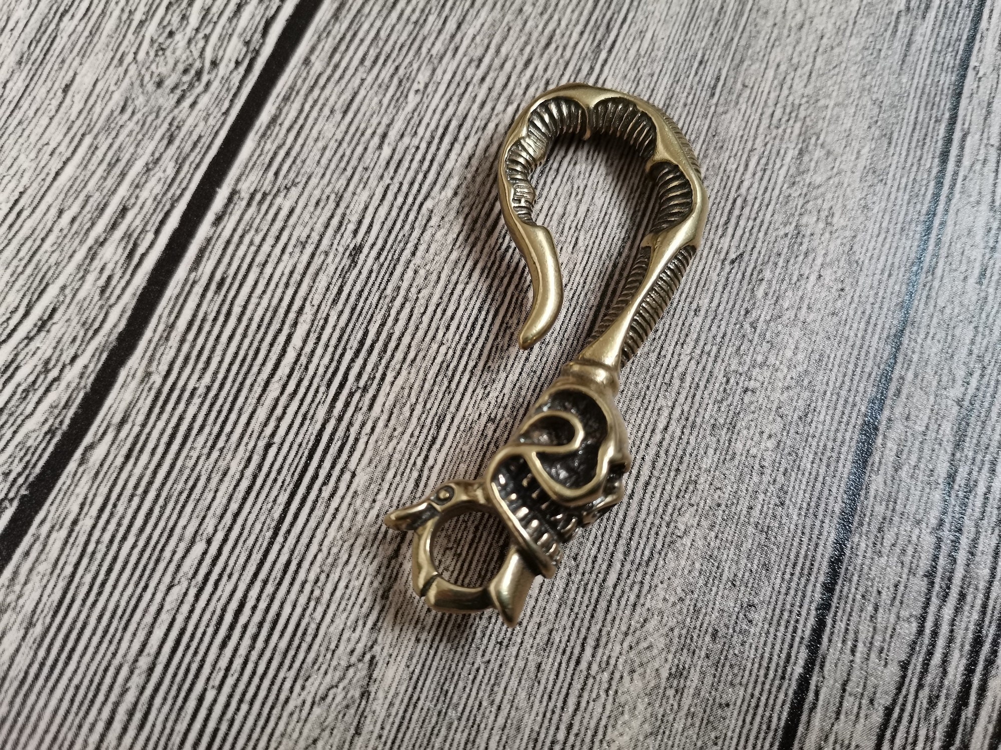 Brass Key Ring HookWallet Fish HookLeathercraft Etsy