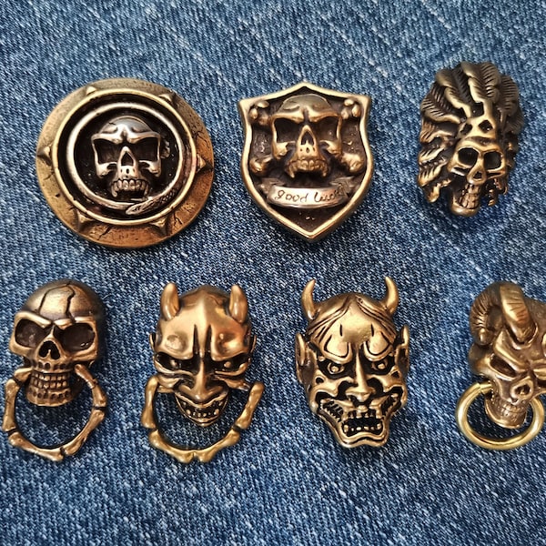 Brass Concho,Screwback Conchos,Indian Chief Screw,Leather Decoration,Retro Concho Screw Back Rivets,Skull Screw Studs,Leather Accessories,A2