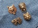 Brass Lion Head,Brass Dragon Rivet,Brass Wolf Concho,Screwback Conchos,Metal Dog Studs,Leather Decoration,Retro Concho Screw Back Rivets 