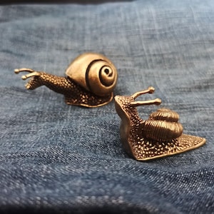 Brass Snail,Brass Snail Statue,Retro Brass Snail,Antique Collection,Table Decoration,Brass Snail Figurine,Brass Animal Figurine,Q1