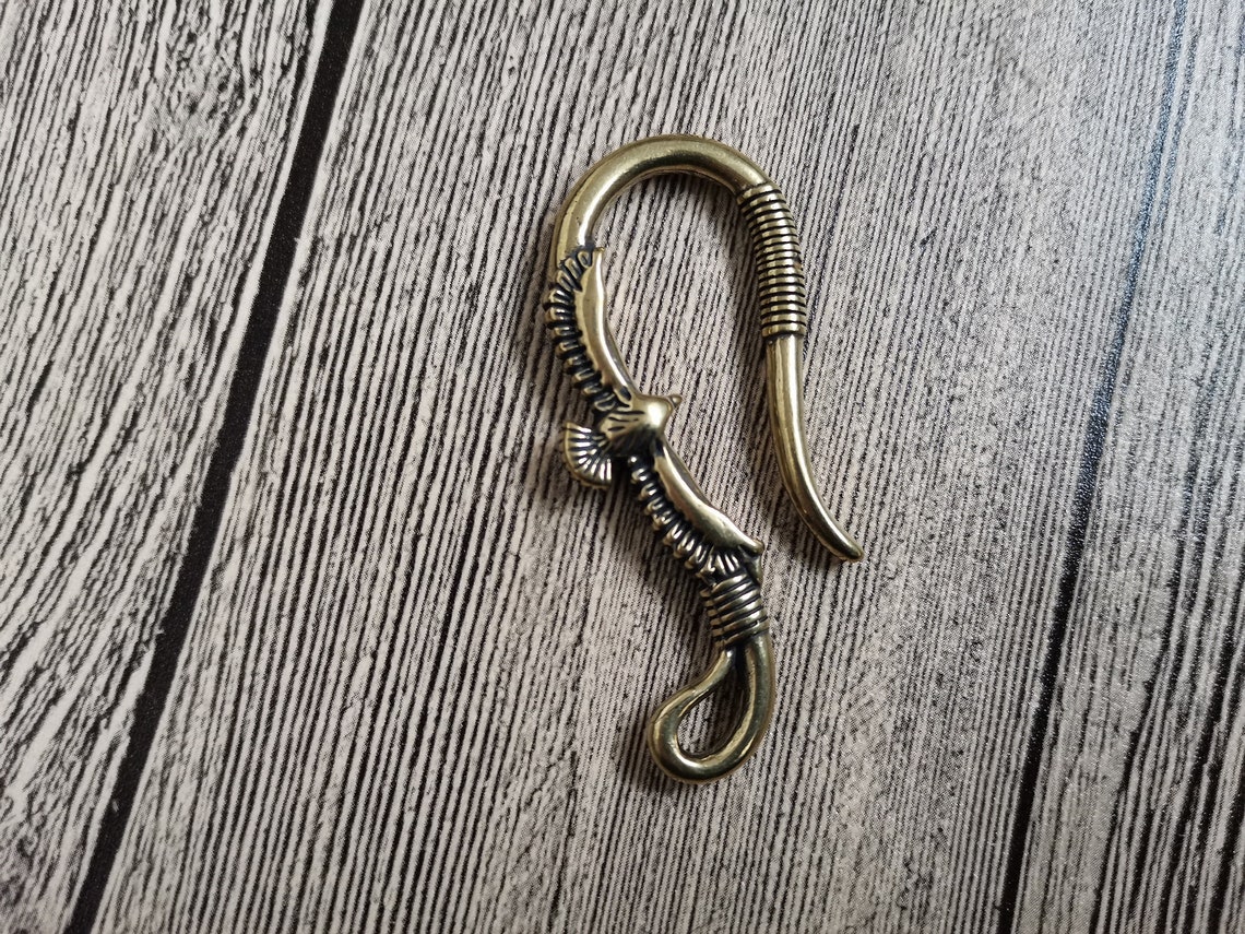Brass Key Ring HookKey HookCustom KeychainLeathercraft Etsy