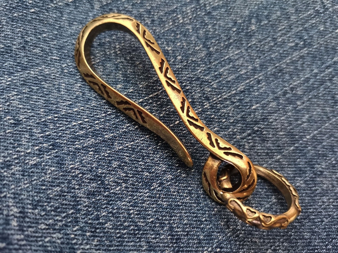 Belt Hookkey Chain Hookbrass Key Ring Hookkey Hookcustom Etsy