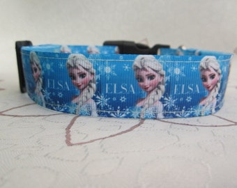 Frozen Dog Collar, All Sizes Dog Collar, Blue Dog collar,Cute Dog Collar,BA13