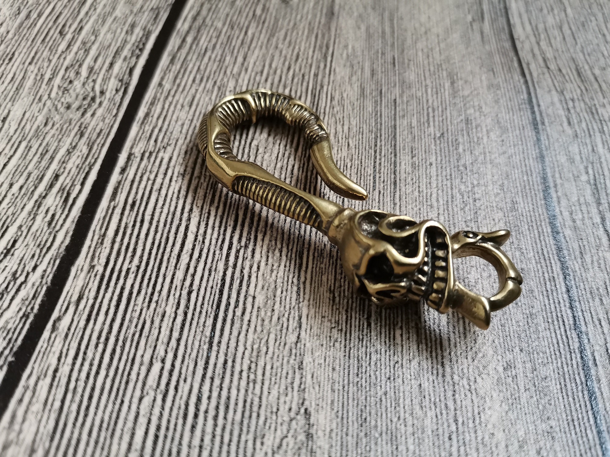 Brass Key Ring HookWallet Fish HookLeathercraft Etsy