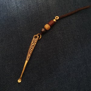 Brass Ear Pick,Keychain Pendant,Ear Pick Wax Remover,Ear Pick Keychain,Brass Keychain,Brass Ear Spoon,4HA